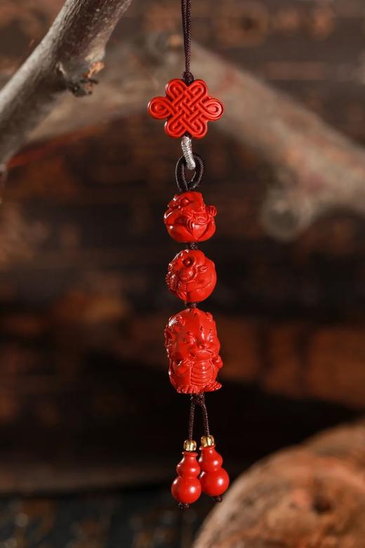 朱砂三合手机链 商品图3