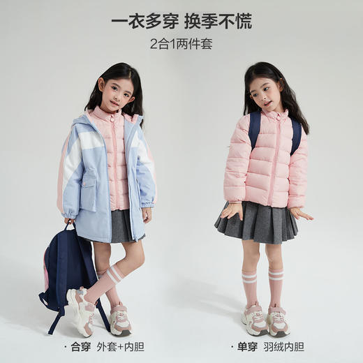 笛莎Deesha 童装女童外套2023新款三防冲锋衣外套 商品图5