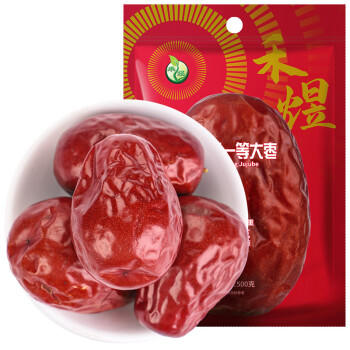 禾煜 新疆一等红枣500g 精选大枣 新疆特产鸡蛋枣 个头均匀 商品图4