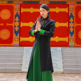 #新款搭配—斜叶青林不规则套头上衣＋青山独行半身裙❤​