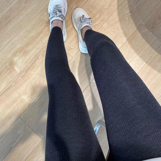 火桐hooton 万能百搭 进口美丽诺绵羊毛打底裤4001 商品图7