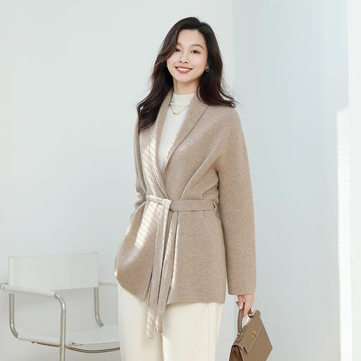 火桐hooton浴袍短款山羊绒大衣01A1805 商品图5