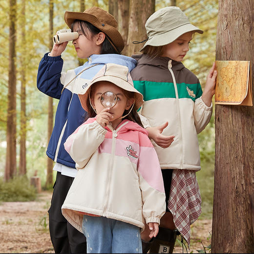 笛莎Deesha 童装女童外套2023新款三防冲锋衣外套 商品图0