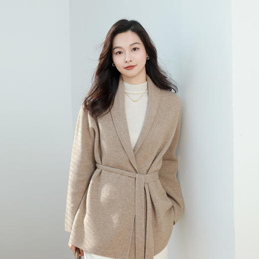 火桐hooton浴袍短款山羊绒大衣01A1805 商品图4