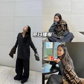 新品上身 | 冬日慵懒阔腿裤搭针织，松弛感真的绝了💓