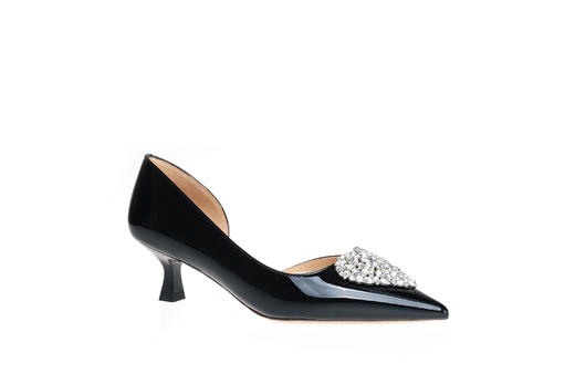 豪麟名鞋奥莱迪嘉女鞋皮鞋牛移膜革DJYYA41WP002黑色  原价1660元 商品图0