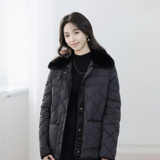 火桐hooton 高定系列 真毛领短款腰带羽绒服WT9679 商品图7