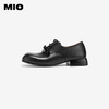 MIO米奥春季纯色粗低跟牛津鞋复古学院风系带休闲女鞋M241525911 商品缩略图1