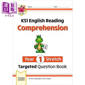 【中商原版】英国原版CGP教辅 New KS1 English Challenging Reading Comprehension 新 KS1 英语读阅读理解1年级延伸 含答案