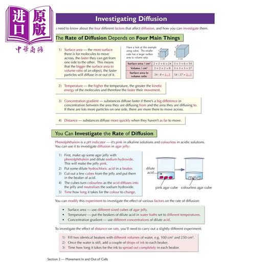 预售 【中商原版】英国原版CGP教辅 新剑桥国际 GCSE 生物学完整复习和实践 2023及以后的考试Cambridge International GCSE Biology 商品图4