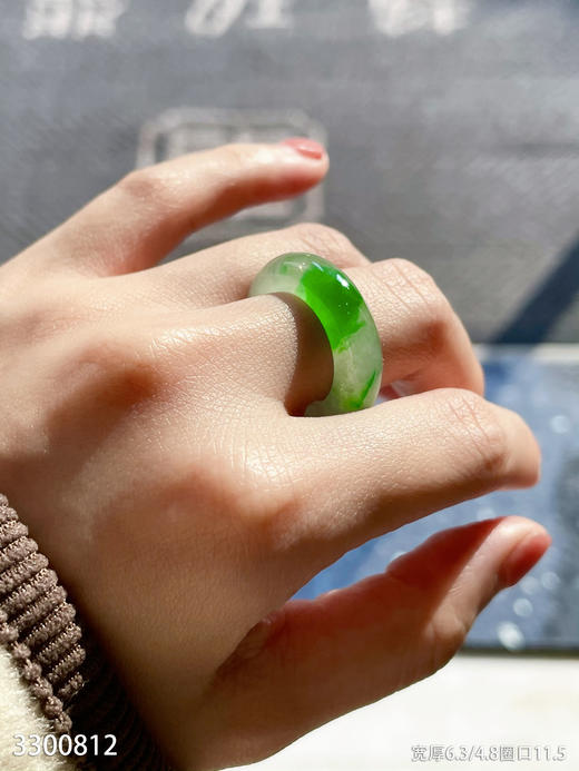 3300812，飘翠扳指。具体价格微信咨询 商品图3