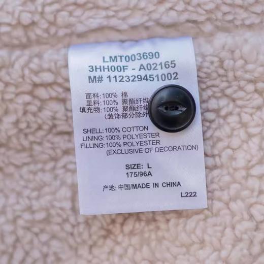 Lee商场同款牛仔羊羔毛外套冬季加厚保暖LMT0036903HH00FA02165 商品图3