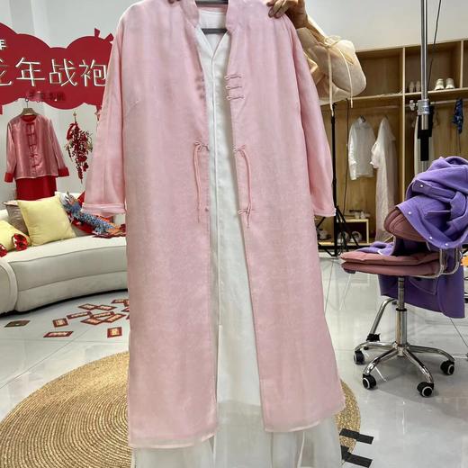 【2026东衣作】飘纱开衫（24710037粉米） 商品图0