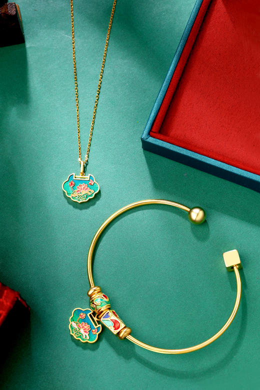 一塘荷花项链 商品图1