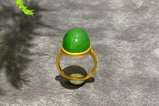 【御珠宫坊】金镶碧玉戒指 商品图1