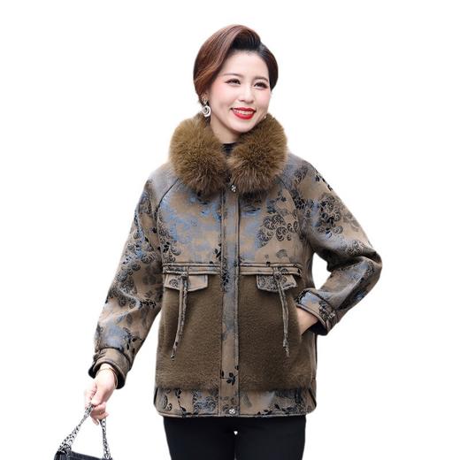 MC 379时尚贵夫人大衣中仿皮草加绒棉衣 商品图4