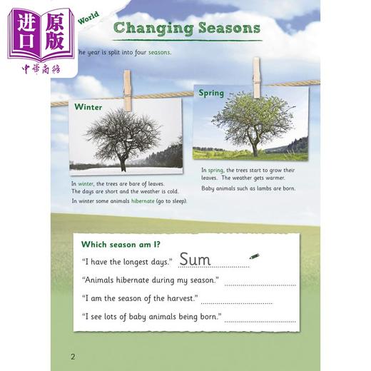 【中商原版】英国CGP KS1 Discover & Learn: Science - Study & Activity Book, Year 1 商品图2