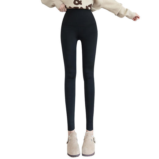 雀说加绒鲨鱼裤秋季外穿云朵绒特厚大码芭比裤恒温保暖打底裤秋冬AL 8511 商品图4