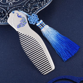 子佩集S999银【佳偶天成】梳子【SZ42】2312