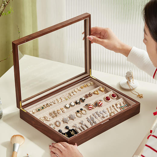 初心| 单层可视项链耳饰首饰盒收纳盒 商品图4