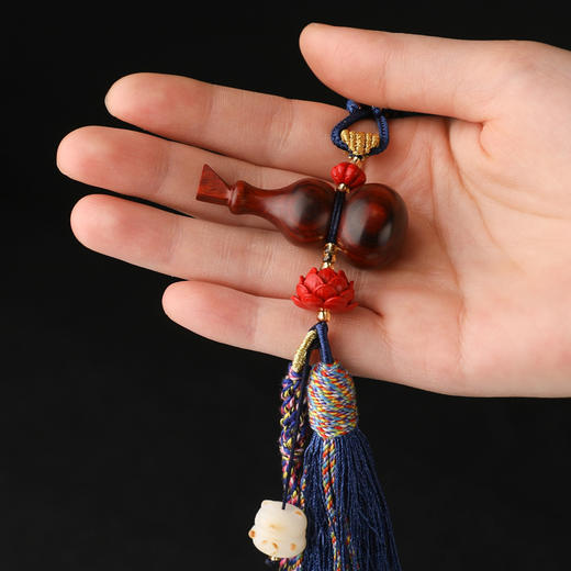 紫檀木葫芦挂件 商品图5