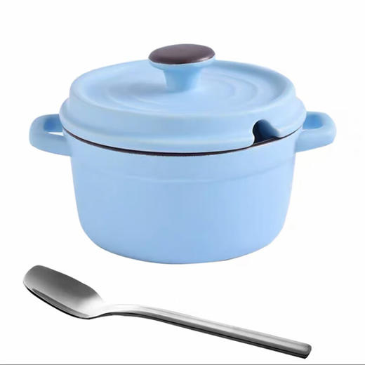 马卡龙色陶瓷调料罐家用调味盒调味罐黄色单只250ml（不带底座） 商品图4