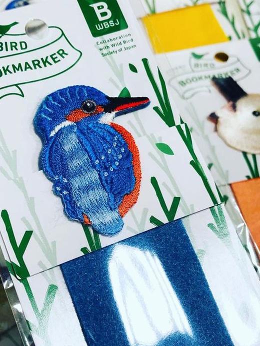 HISAGO日本野鸟协会刺绣珍贵野生鸟类毛毡布制书签 商品图2
