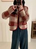 女格子小香风外套9620 商品缩略图2