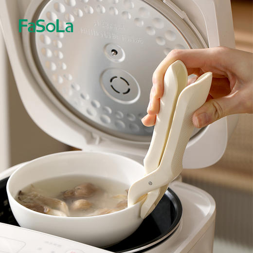 FaSoLa厨房夹子盘子夹家用防滑蒸菜蒸锅隔热提盘神器夹碗器 商品图8
