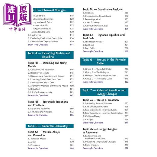 预售 【中商原版】英国CGP GCSE Chemistry for Edexcel: Student Book (with Online Edition) 商品图2