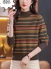 女彩条针织衫695 商品缩略图4