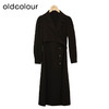 oldcolour纯色简约连衣裙春季新款设计感西装领长裙女DO13103721 商品缩略图2