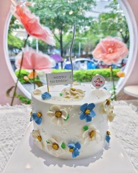 1磅加高小清新裱花蛋糕