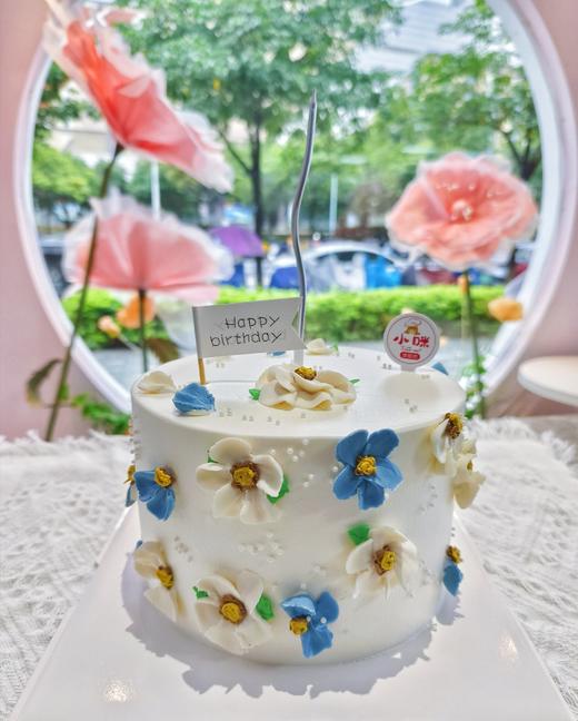 1磅加高小清新裱花蛋糕 商品图0