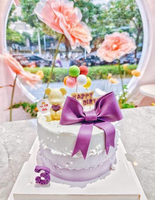 1磅加高小熊加翻糖蝴蝶结 商品图0