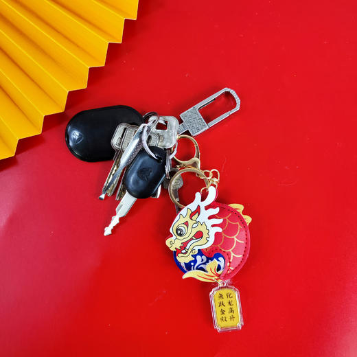 🌈 爆🔥款!!故宫太和殿同款【生肖龙🐉转运黄金钥匙扣】‼️开启好运连连！✨ 15.8💰半价！电商券后价33元！超精致国潮礼盒+鉴定证书（一盒一证!） 商品图1