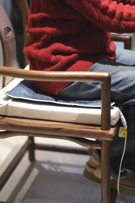 【蕲艾绒坐垫电加热】暖冬养生好物  600g蕲艾绒/静坐养生，暖膝盖/暖腿/暖小腹/暖背... 商品图5