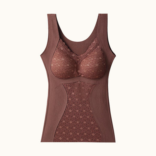 秋冬加厚加绒【7A打底保暖内衣】科技保暖新时代 自带胸垫免穿文胸 防寒内衣 保暖背心女士 商品图6