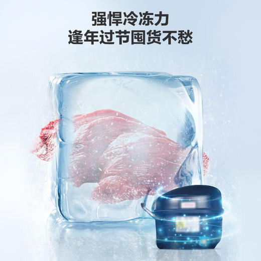 海尔低霜小冰柜100/200/300升家用商用冷藏柜冷冻柜两用冰柜小型租房 200升BC/BD-200GHT 商品图2