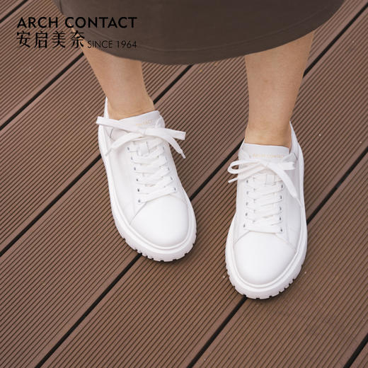 舒适百搭 | ARCH CONTACT安启美奈·秋季云朵舒适鞋垫休闲小白鞋 商品图6