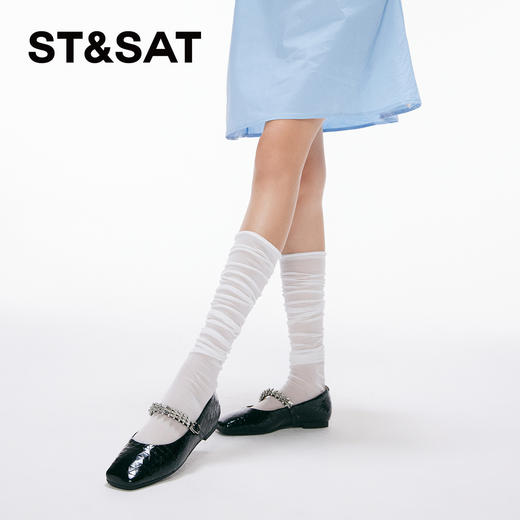 星期六精致方头一字扣玛丽珍SS4111131A 商品图4