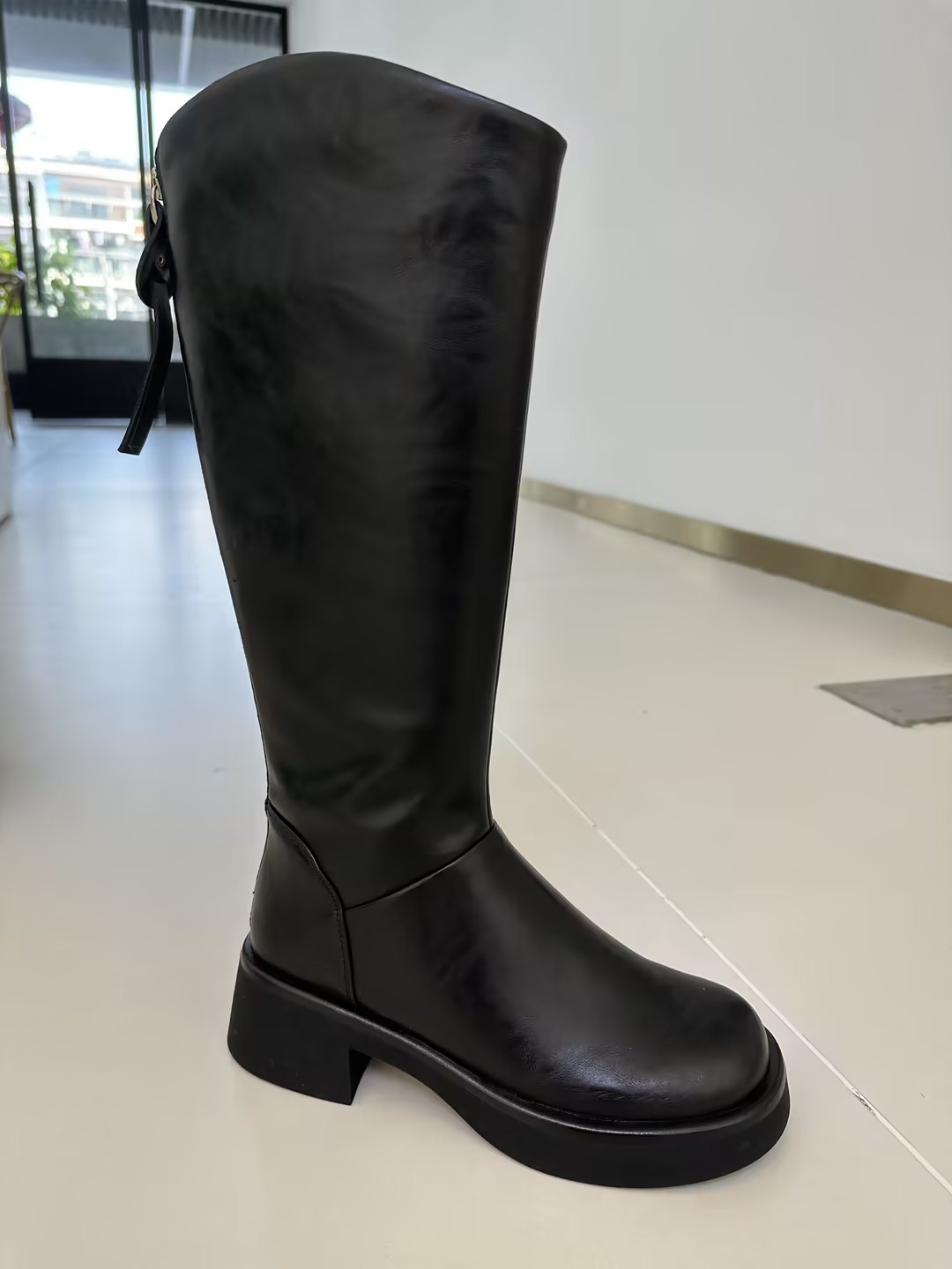 【门店同款】ENJOY冬季圆头后拉链长靴 155443578