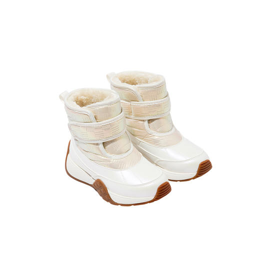 笛莎Deesha 女童靴子2023冬季新款短筒保暖女孩雪地靴 商品图4