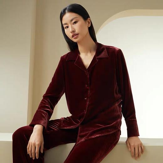 金三塔 女真丝丝绒吊带小衫长袖上衣直筒裤可选 YSFDD501  YSFDD701 YSFDC901 商品图4