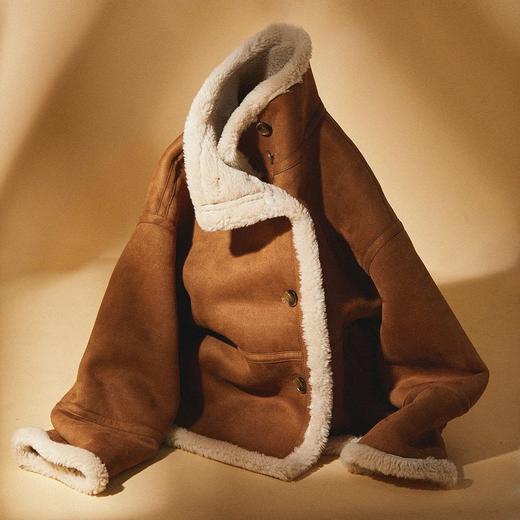 今年流行羊羔毛外套一体棉服高级感超好看小众女装外套新款8821 商品图3