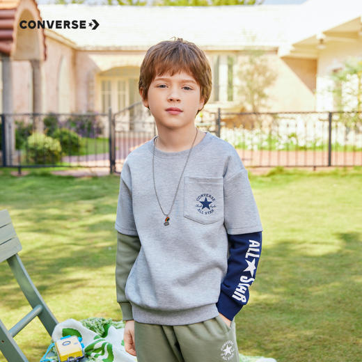 CONVERSE 春 大童小童婴童 儿童童装卫衣 CNVN-FF-F851 商品图0