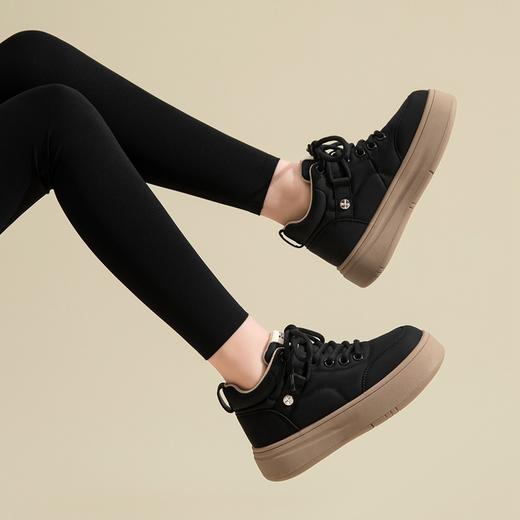 ZHR棉鞋女2024春季新款韩版潮流百搭加绒加厚轻潮高帮保暖休闲鞋 商品图2