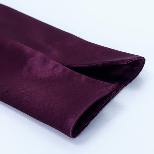 NA814斯尔丽[商场同款]春季新款醋酸烫钻蝴蝶花收腰显瘦圆领长袖连衣裙 商品图5