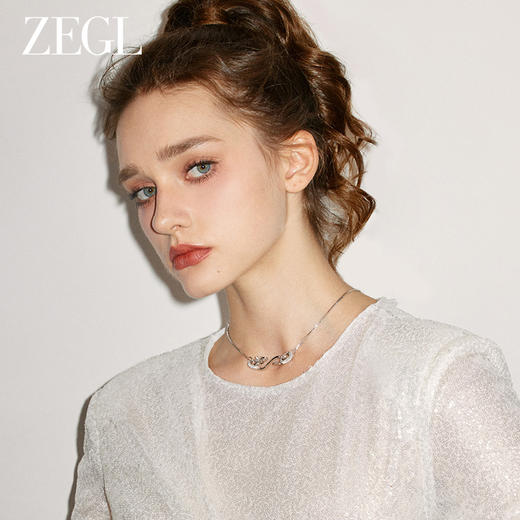 ZEGL设计师龙吟系列龙年本命年项链女属龙秋冬2024新年锁骨毛衣链 商品图4