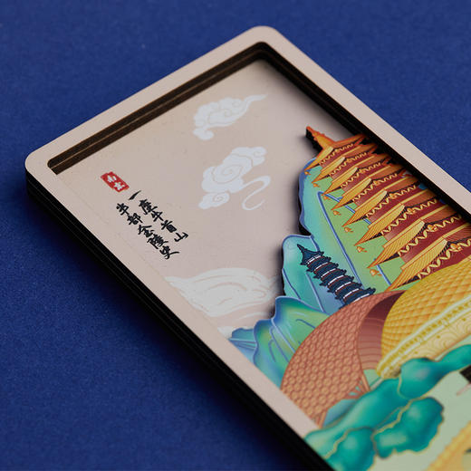 牛首山文创牛首胜景手机支架办公室桌面装饰品摆件创意新年礼物 商品图2